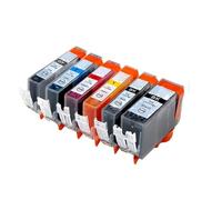DEFIYAN 5 Color Compatible Ink Cartridge Compatible With PGI220 CLI221 Compatible With IP3600 IP4600 IP4700 MX860 MX870 MP550 MP560(6PCS)