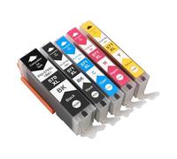 DEFIYAN 5 Color Compatible Ink Cartridges Compatible With PGI 570 CLI 571 XL MG5750 MG5751 MG5752 MG5753 MG6850 MG7750 MG6853(5 COLOR (1SET))