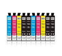 DEFIYAN 503 Ink Cartridge Compatible With T503XL T 503 XL Compatible With Expression XP 5200 5205 WF 2960DWF WF 2965DWF WorkForce Printers(10pcs)