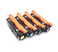 DEFIYAN 504A CE250A Toner Cartridge Compatible With CE251A CE252A Compatible With Color CP3525 CP3525n CP3525X CM3530 CM3530fs Printers(504A CE250A-1set)