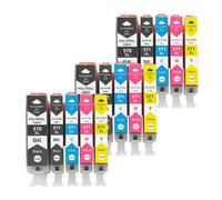 DEFIYAN 570 571 PGI-570 CLI-571 Compatible Ink Cartridge Compatible With MG5750 MG5751 MG5752 MG6850 MG6851 MG6852 TS6050 TS5050 5051 Compatible Use(3SET)