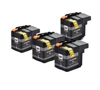 DEFIYAN 5PCS Compatible Ink Cartridge Set Compatible With LC529 LC525 529XL 525XL Compatible With DCP-J100 DCP-J105 MFC-J200 Printers(4 BK)