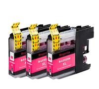 DEFIYAN 5PCS Compatible Ink Cartridge Set Compatible With LC529 LC525 529XL 525XL Compatible With DCP-J100 DCP-J105 MFC-J200 Printers(3 Magenta)