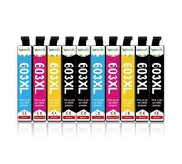 DEFIYAN 603XL Ink Cartridge Compatible With T603 T603XL WorkForce WF-2810DWF WF-2830DWF WF-2835DWF WF-2850DWF Printers(10PCS)