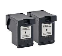 DEFIYAN 65XL Ink Cartridge Compatible With 65 Compatible With 5010 5020 5030 5032 5034 5052 5055 2625 2628 Printers(2PCS BLACK)