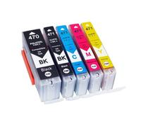 DEFIYAN 6pcs Ink Cartridge Set Compatible With PGI-470 CLI-471 Compatible With MG5740 MG6840 MG7740 TS6040 TS5040 TS8040 TS9040 Printers(5COLOR 1SET)