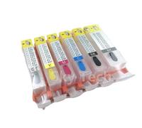 DEFIYAN 6PK Empty Refill Cartridges Compatible With PGI320 CLI321 For MP980 MP990 IP3680 MP540 MP620 MP630 MX860 With ARC Chips