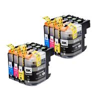 DEFIYAN 8 Compatible Ink Cartridges Compatible With LC127XL LC125XL DCPJ4110DW MFCJ4410DW MFCJ4510DW MFCJ4610DW MFCJ4710DW