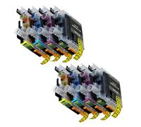 DEFIYAN 8pcs Compatible Ink Cartridges Compatible With LC233 DCPJ562DW DCP4120DW MFCJ480DW MFCJ4620DW Full Ink Set
