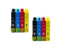 DEFIYAN 8pcs Compatible Ink Cartridges Compatible With T0611 Compatible With Use With Stylus D68 D88 DX3800 DX3850 DX4200 DX4250 DX4800 DX4850 Printers