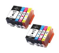 DEFIYAN 920XL Compatible Ink Cartridge Set Compatible With Officejet 6000 6500 6500A 7000 7500 7500A Printers With Chip 4 Color Ink(920XL-2set)