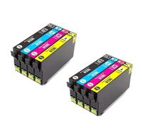 DEFIYAN AU T812XL Compatible Ink Cartridge Compatible With WF-3820 WF-3825 WF-4830 WF-4835 WF-7830 WF-7840 WF-7845(2 set 8pcs(812XL))