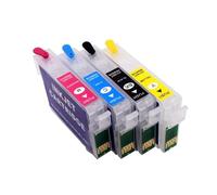 DEFIYAN Auto Reset Chip Compatible Ink Cartridge Compatible With T1281 T1282 T1283 T1284 Compatible With Use With S22 SX125 SX130 SX235W SX420W SX440W SX430W(Europe - with ARC)