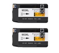 DEFIYAN Black Compatible Ink Cartridge Compatible With 953 XL Compatible With Officejet Pro 7740 8210 8218 8710 8715 8718 8719 8720 8730 8740 Printer(2 X BLACK)