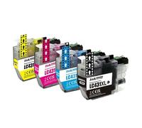 DEFIYAN Capacity Compatible Ink Cartridge LC431XL Compatible With DCP-J1050DW DCP-J1140DW MFC-J1010DW Printers(1 SET (4PCS))