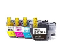 DEFIYAN Capacity Compatible Ink Cartridge LC432XL Compatible With MFC-J5340DW MFC-J5740DW MFC-J6540DW MFC-J6740DW MFC-J6940DW Printers(1 SET (4PCS))
