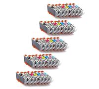 DEFIYAN CLI-42 Ink Cartridge Set Compatible With Pro-100 Pro-100S Printer Includes BK C Y GY LGY M Colors 1 To 5 Sets(CLI-42-5set)