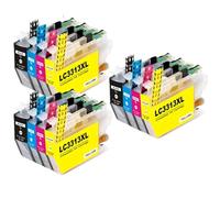 DEFIYAN Color Compatible Ink Cartridge Compatible With DCP-J772DW MFC-J491DW MFC-J890DW Models LC3311 LC3313-3313(3 SETS (12PCS))