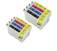 DEFIYAN Color Compatible Ink Cartridge Compatible With Stylus SX210 SX115 DX4000 DX4050 T0711H T0715 T0711 T0712 T0714 T0891(2 SETS (8PCS))