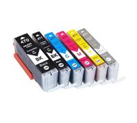 DEFIYAN Compatibility Ink Cartridge PGI 470 CLI 471 Compatible With TS5040 TS6040 MG5740 MG6840 MG7740 Printers(1 set)