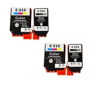 DEFIYAN Compatibility Ink Cartridges Compatible With 215 E-215 T215 BK T215 CL Compatible With Workforce WF-100 WF100 Printers(2SET)