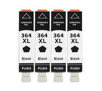 DEFIYAN Compatible 364XL Ink Cartridge Compatible With 5510 5515 5520 7520 B109a 6510 3070A 7510 Printers In 4 Colors(4PCS BLACK)
