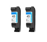 DEFIYAN Compatible 45 Black Ink Cartridge Replacement Compatible With 710C 870CXI 830C 880C 890C 895CXI 930C 950C Printers(2 BLACK)