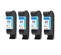 DEFIYAN Compatible 45 Black Ink Cartridge Replacement Compatible With 710C 870CXI 830C 880C 890C 895CXI 930C 950C Printers(4 BLACK)