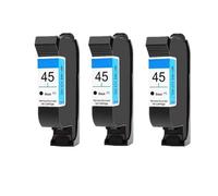 DEFIYAN Compatible 45 Black Ink Cartridge Replacement Compatible With 710C 870CXI 830C 880C 890C 895CXI 930C 950C Printers(3 BLACK)