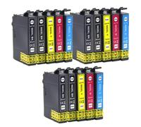 DEFIYAN Compatible 502XL Ink Cartridge Compatible With Expression XP5100 XP5105 Workforce WF-2865 WF-2860 Printers(6BK 3C 3Y 3M)