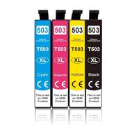 DEFIYAN Compatible 503XL Ink Cartridge Compatible With T503 XL Use With XP 5200 5205 WF 2960DWF WF 2965DWF WorkForce Printers(4PCS)