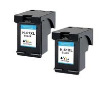 DEFIYAN Compatible 61XL Ink Cartridge Compatible With 4500 4502 5530 1050 2050 3050 3054 3000 1000 Printers(2 BLACK)