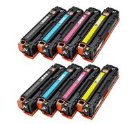 DEFIYAN Compatible CB540A CB541A CB542A CB543A 125A Toner Cartridge Compatible With Laser Printers CP1215 CP1515n CP1518ni CM1312(2SET)