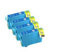 DEFIYAN Compatible E-502XL T502 T502XL Ink Cartridge Compatible With Expression Home XP-5100 XP-5105 WorkForce WF-2860DWF WF-2865DWF(4 Cyan)