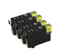 DEFIYAN Compatible E-502XL T502 T502XL Ink Cartridge Compatible With Expression Home XP-5100 XP-5105 WorkForce WF-2860DWF WF-2865DWF(4 BK)