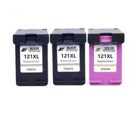 DEFIYAN Compatible Ink Cartridge 121 121XL Compatible With Photosmart C4750 C4780 C4783 C4785 C4788 C4793 C4795(2BK 1COLOR)