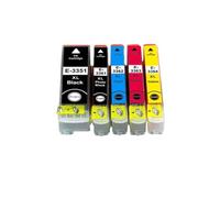 DEFIYAN Compatible Ink Cartridge 33XL T3351 T3361 T3364 Compatible With XP Series XP-530 XP-630 XP-635 XP-830 XP-540 XP-640 XP-645 XP-900(1SET (5PCS))