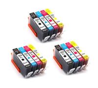 DEFIYAN Compatible Ink Cartridge 364XL Compatible With HP364 Photosmart B109a B109d B109f B109n B209a B209c B210a B210c B210d Printer(3BK 3C 3Y 3M)