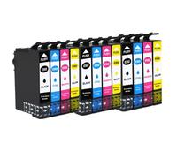 DEFIYAN Compatible Ink Cartridge 502XL T502 T502XL Compatible With Expression Home XP5100 XP5105 WorkForce WF2860DWF WF2865DWF Printers(3BK 3C 3M 3Y)