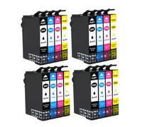 DEFIYAN Compatible Ink Cartridge 502XL T502 T502XL Compatible With Expression Home XP5100 XP5105 WorkForce WF2860DWF WF2865DWF Printers(4BK 4C 4M 4Y)