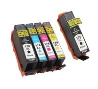 DEFIYAN Compatible Ink Cartridge Compatible With 178 178XL B109 B110 B210 C309 C310 C410 D5463 D5460 D5468 Printers 178 XL 178XL(4COLOR PLUS 1BK)