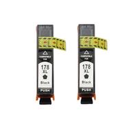 DEFIYAN Compatible Ink Cartridge Compatible With 178 178XL Compatible With B109 B110 B210 C309 C310 C410 D5463 D5460 D5468 Printers(2 BLACK)