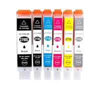 DEFIYAN Compatible Ink Cartridge Compatible With 270XL PGI270 CLI271 Compatible With MG5720 MG6820 MG7720 TS5020 Printers(1 set (6 pieces))