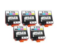DEFIYAN Compatible Ink Cartridge Compatible With 376 T376 T3760 Color Inkjet Compatible With PictureMate PM-525 PM525 Printer(5 PIECES)