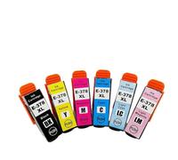 DEFIYAN Compatible Ink Cartridge Compatible With 378XL T378XL Compatible With Expression Photo XP-8500 XP-8505 XP-15000 XP-8600(ONE SET 6PCS)