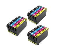 DEFIYAN Compatible Ink Cartridge Compatible With 405XL T405 XL Compatible With WorkForce Pro WF-3820DWF WF-3825DWF WF-4820DWF WF-7840 Printer(3 set 12pcs)