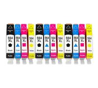 DEFIYAN Compatible Ink Cartridge Compatible With 564XL Compatible With C5324 C5370 C5373 C5380 C5383 C5388 C5390 5525 6510 6512 C410a(3SET)