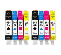 DEFIYAN Compatible Ink Cartridge Compatible With 564XL Compatible With C5324 C5370 C5373 C5380 C5383 C5388 C5390 5525 6510 6512 C410a(2SET)