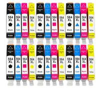 DEFIYAN Compatible Ink Cartridge Compatible With 564XL Compatible With C5324 C5370 C5373 C5380 C5383 C5388 C5390 5525 6510 6512 C410a(6SET)