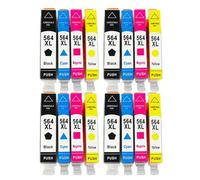 DEFIYAN Compatible Ink Cartridge Compatible With 564XL Compatible With C5324 C5370 C5373 C5380 C5383 C5388 C5390 5525 6510 6512 C410a(4SET)